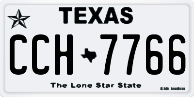 TX license plate CCH7766