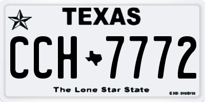TX license plate CCH7772