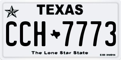 TX license plate CCH7773