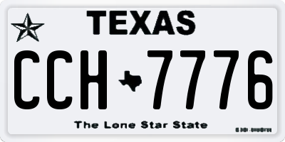 TX license plate CCH7776