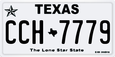 TX license plate CCH7779