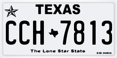 TX license plate CCH7813