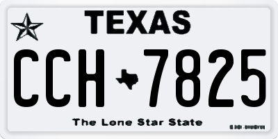 TX license plate CCH7825