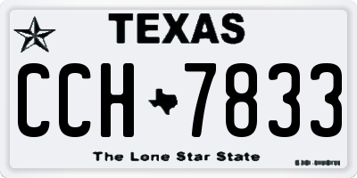 TX license plate CCH7833