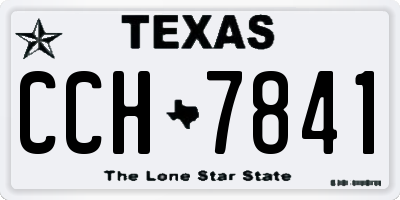 TX license plate CCH7841