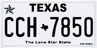 TX license plate CCH7850