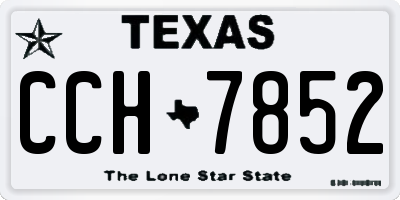 TX license plate CCH7852