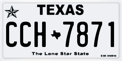 TX license plate CCH7871