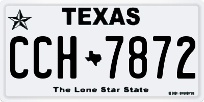 TX license plate CCH7872