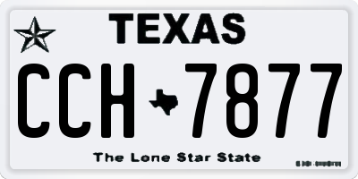 TX license plate CCH7877