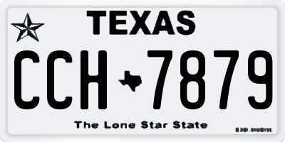 TX license plate CCH7879