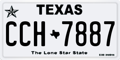 TX license plate CCH7887