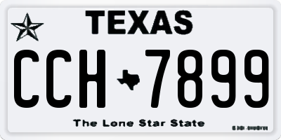 TX license plate CCH7899