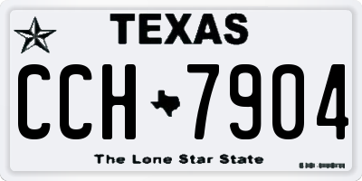 TX license plate CCH7904