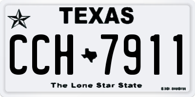 TX license plate CCH7911