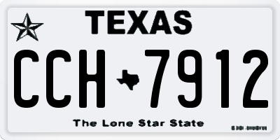 TX license plate CCH7912