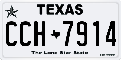 TX license plate CCH7914