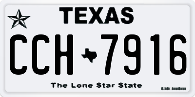 TX license plate CCH7916