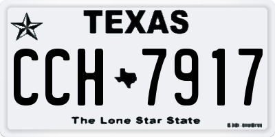 TX license plate CCH7917