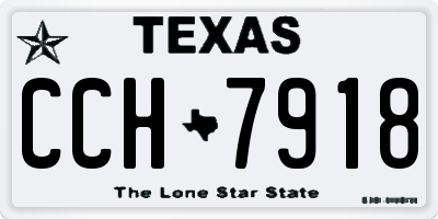 TX license plate CCH7918