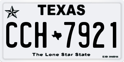 TX license plate CCH7921