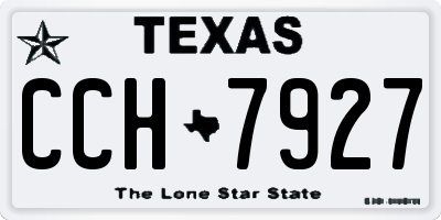 TX license plate CCH7927