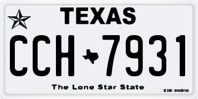 TX license plate CCH7931
