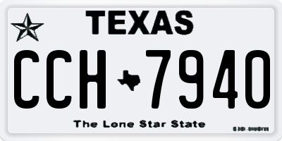 TX license plate CCH7940