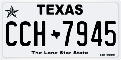 TX license plate CCH7945