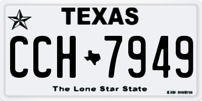 TX license plate CCH7949