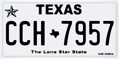 TX license plate CCH7957