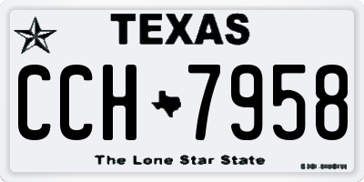 TX license plate CCH7958