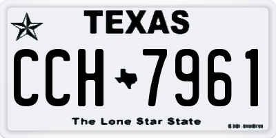 TX license plate CCH7961