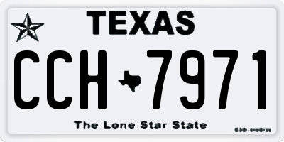 TX license plate CCH7971