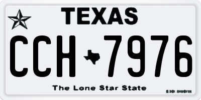 TX license plate CCH7976