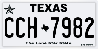 TX license plate CCH7982