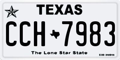 TX license plate CCH7983