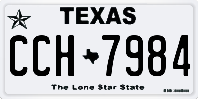 TX license plate CCH7984
