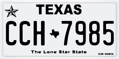 TX license plate CCH7985