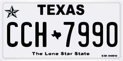 TX license plate CCH7990