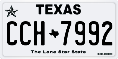 TX license plate CCH7992