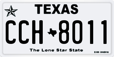 TX license plate CCH8011
