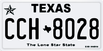 TX license plate CCH8028