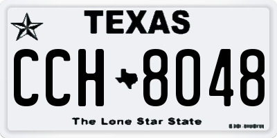 TX license plate CCH8048