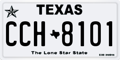 TX license plate CCH8101