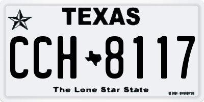 TX license plate CCH8117