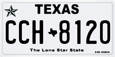 TX license plate CCH8120