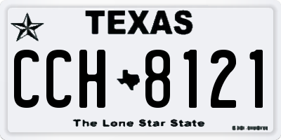 TX license plate CCH8121