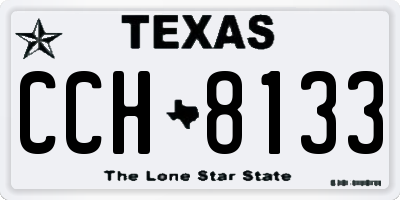 TX license plate CCH8133