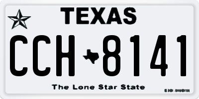 TX license plate CCH8141